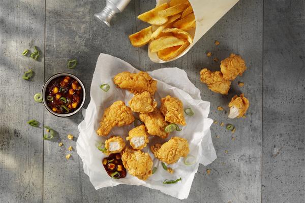 Bocaditos de pollo estilo Kentucky